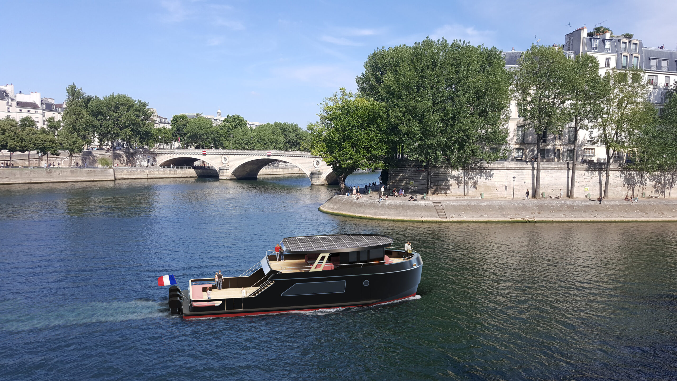 Un bateau 100% électrique complète la flotte du Paris Yacht Marina au printemps 2025