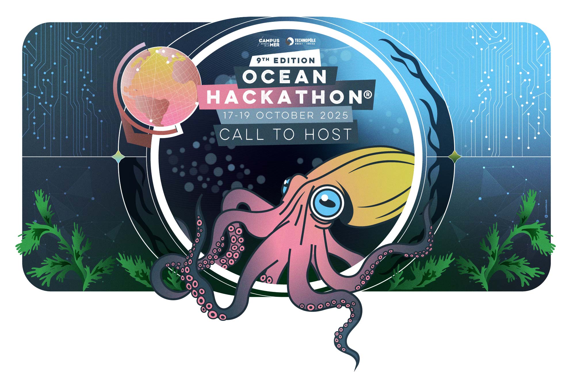 Ocean Hackathon® 2025 du 17 au 19 Octobre : appel à candidature avant le 10 mars